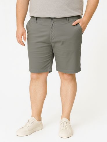 Bermuda Sarja Plus Size Masculina CINZA