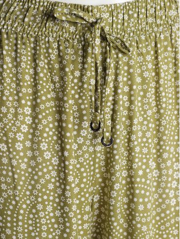 Calça 3 Marias Estampada Feminina VERDE