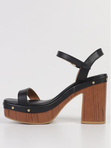 Sandália Com Tachas Vizzano Feminina PRETO