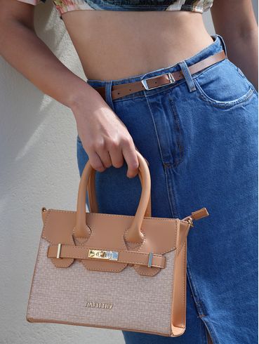 Bolsa Estruturada Rafitthy Feminina CARAMELO