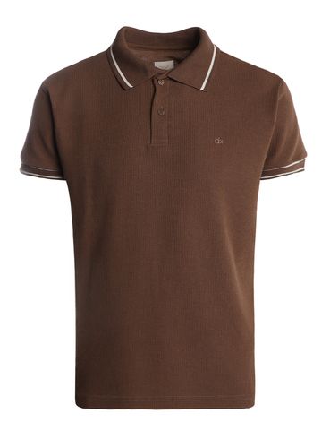 Polo Manga Curta Masculina MARROM