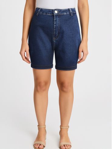 Bermuda Jeans Sawary Feminina AZUL
