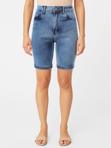 Bermuda Jeans Feminina AZUL