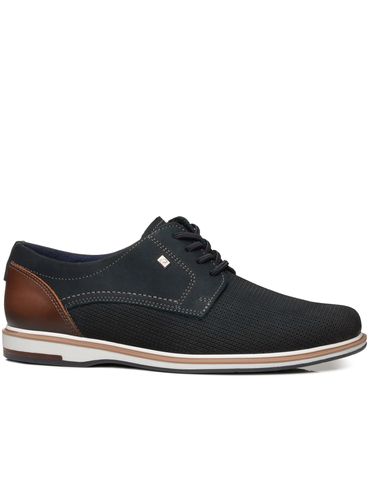 Sapato Casual Pegada Masculino em Couro Marinho 125113-08