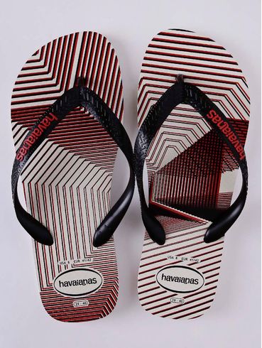 Chinelo Havaianas Trend Masculino Branco/Preto