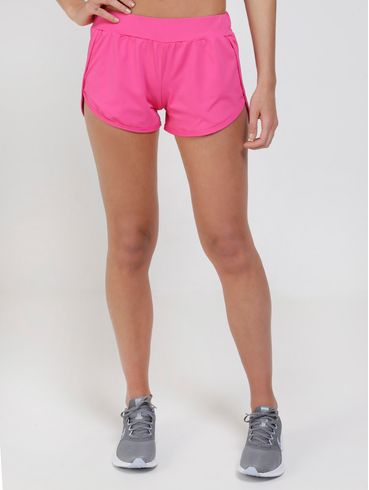 Short Esportivo Feminino Rosa/Rosa