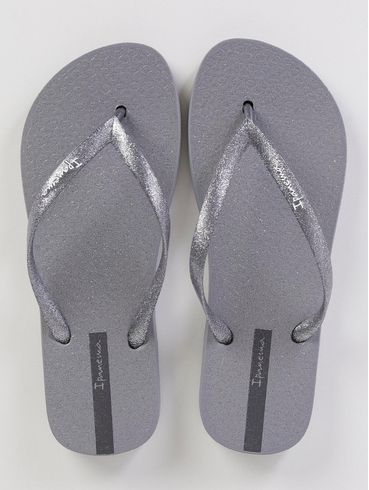 Chinelo Ipanema Glitter Feminino Cinza