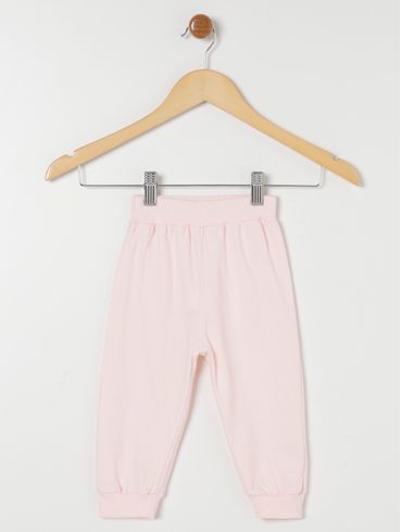 Conjunto Body Suedine Flik Infantil Para Bebê - Rosa