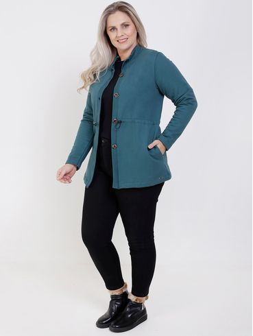Blusa Manga Longa Autentique Plus Size Feminina Preto