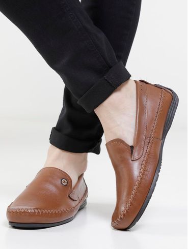 Mocassim Pegada Mister Masculino Marrom