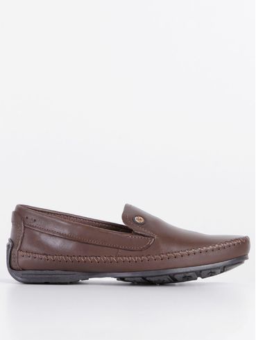 Mocassim Pegada Mister Masculino Marrom Escuro