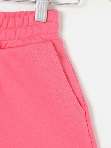 Short Malha Habana Juvenil Para Menina - Rosa Pink