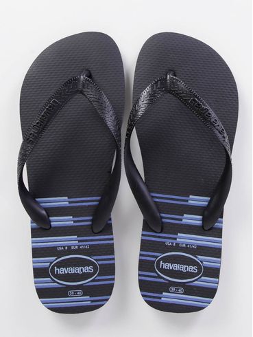 Chinelo Havaianas Top Masculino Azul/Preto