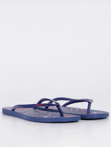 Chinelo Ipanema Easy Trend Feminino Azul/Vermelho/Branco