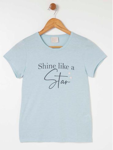 Pijama Curto Juvenil Para Menina - Verde