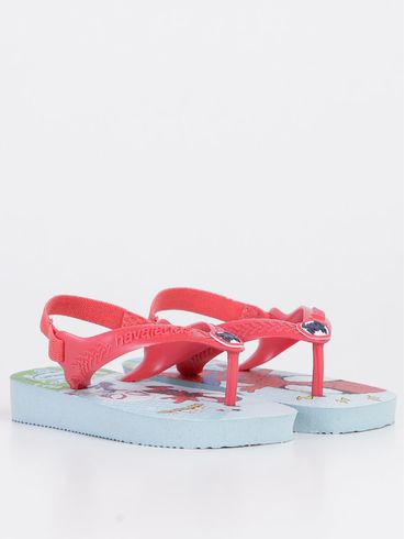 Sandália Havaianas Marvel Infantil Para Bebê Menin Azul/Vermelho