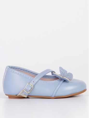 Sapato Infantil Para Bebê Menina - Azul