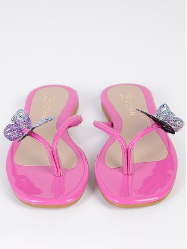 Chinelo Rasteira Infantil Para Menina - Roxo