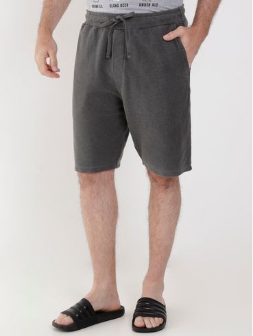 Bermuda Moletinho Elétron Masculina Preto