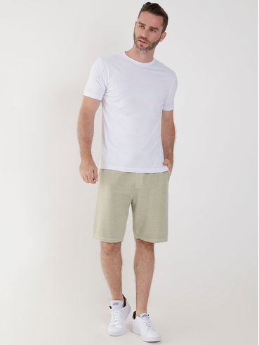 Bermuda Moletinho Elétron Masculina Verde