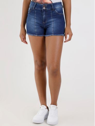 Short Jeans Feminino Azul