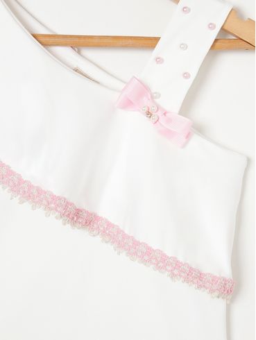 Body Infantil Para Menina - Off white