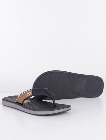 Chinelo Cartago Paris Masculino Cinza/Preto