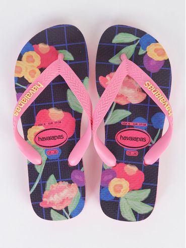 Chinelo Havaianas Floral Fresh Feminino Rosa Pink