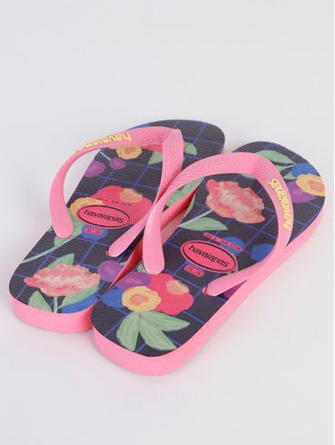 Chinelo Havaianas Floral Fresh Feminino Rosa Pink