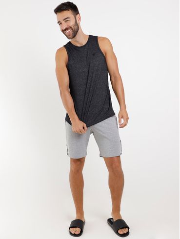 Bermuda Malha Masculina Cinza