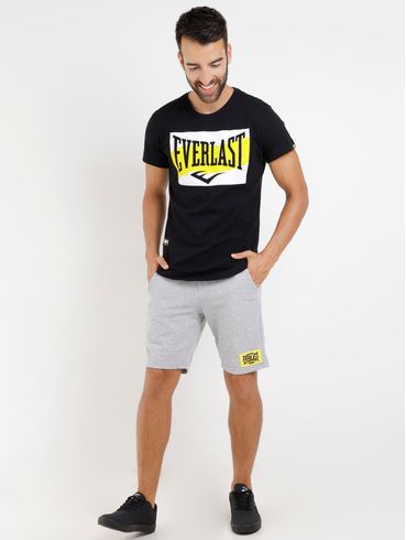 Bermuda Moletinho Everlast Masculina Cinza