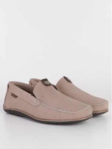 Mocassim Pegada Masculino Bege