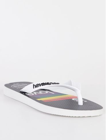 Chinelo Havaianas Top Pride Feminino Branco