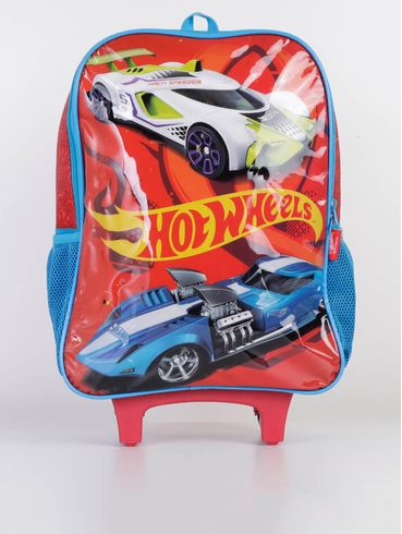 Mochila com Rodinhas Infantil Para Menino - Laranja