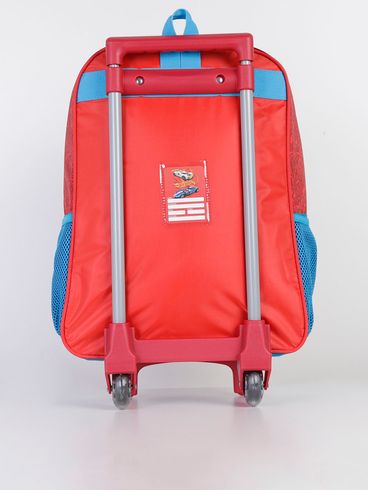 Mochila com Rodinhas Infantil Para Menino - Laranja