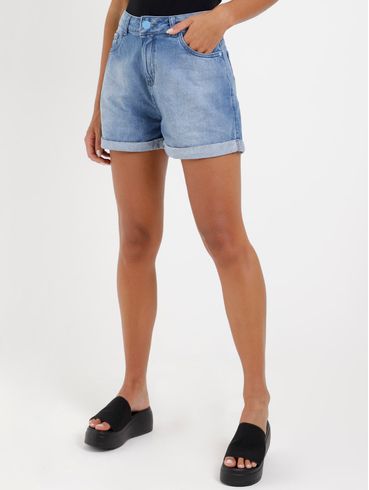 Short Jeans Bivik Feminino Azul