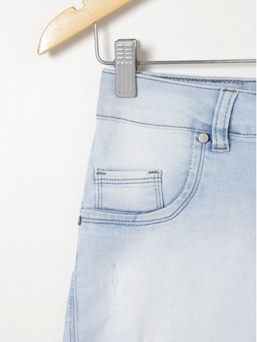 Short Jeans Bivik Feminino Azul