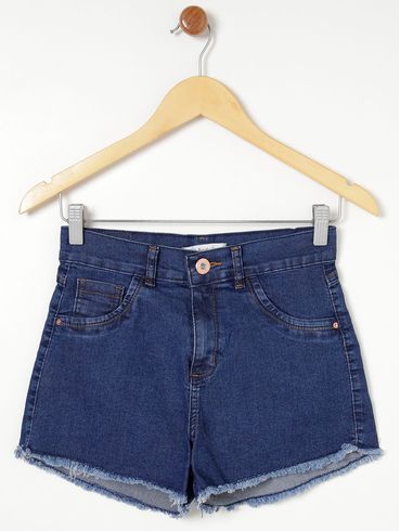 Short Jeans Feminino Azul