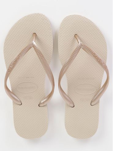 Chinelo Havaianas Slim Feminino Bege