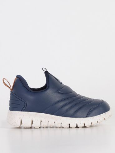 Tênis Casual Infantil Para Menino - Azul Marinho/Off White