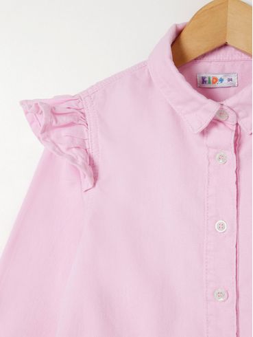 Camisa Kid+ Manga 3/4 Infantil Para Menina - Rosa