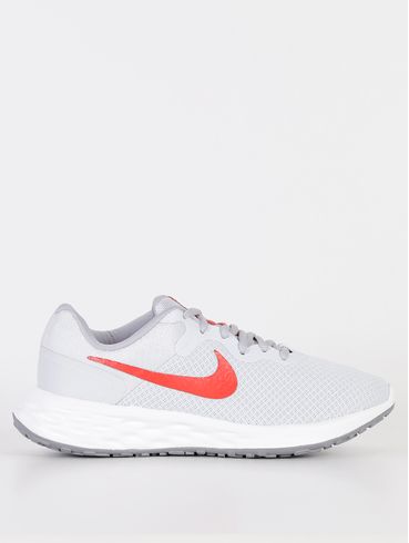 Tênis Esportivo Nike Revolution 6 Feminino Cinza