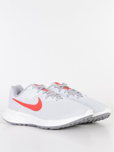 Tênis Esportivo Nike Revolution 6 Feminino Cinza