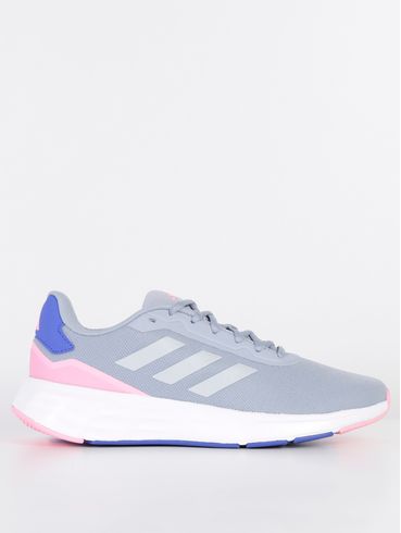 Tênis Esportivo Adidas Start Your Run Feminino Cinza/Rosa/Azul