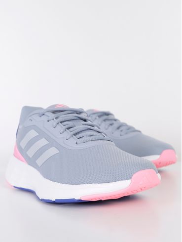 Tênis Esportivo Adidas Start Your Run Feminino Cinza/Rosa/Azul