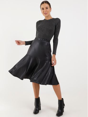 Body Lurex Autentique Feminino Preto