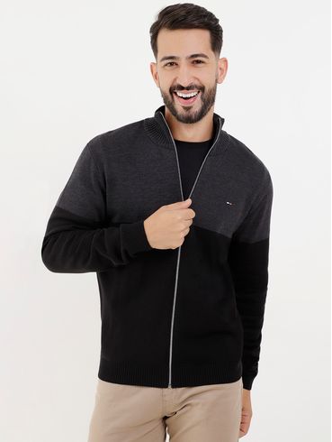 Cardigan Masculino Preto