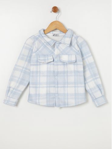 Camisa Soft Xadrez Flik Infantil Para Menino - Azul