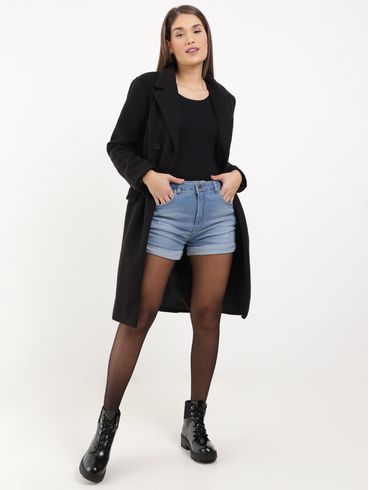 Short Jeans Feminino Azul