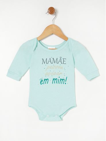 Body Infantil Para Bebê - Verde